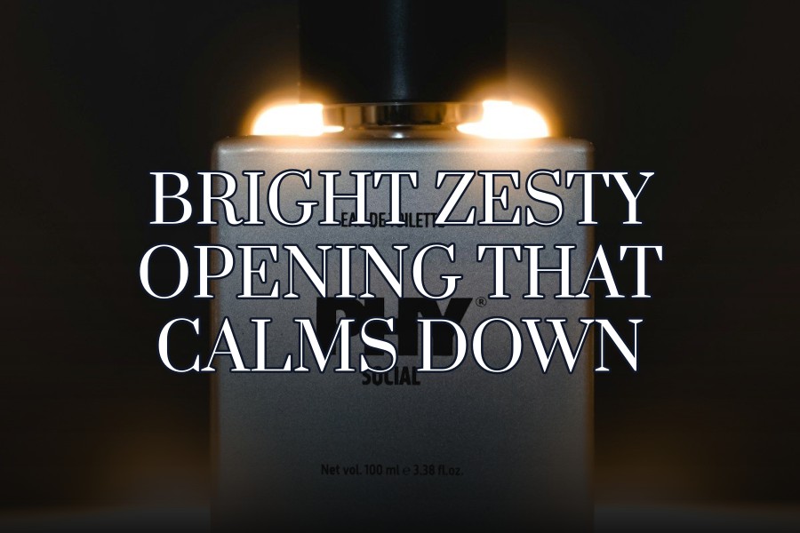 bright zesty opening that calms down