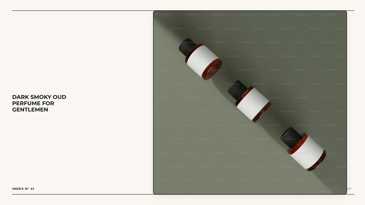 dark smoky oud perfume for gentlemen