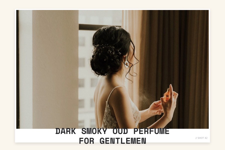 dark smoky oud perfume for gentlemen