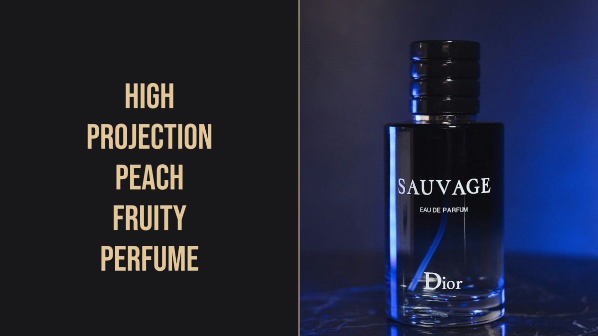 high projection peach fruity perfume