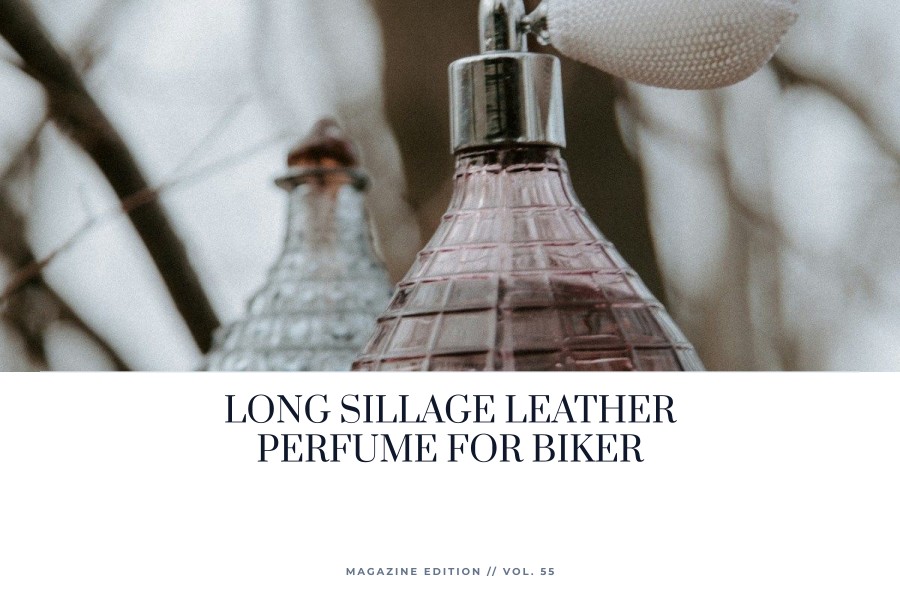 long sillage leather perfume for biker