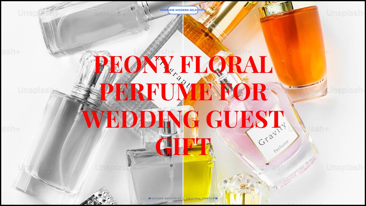 peony floral perfume for wedding guest gift
