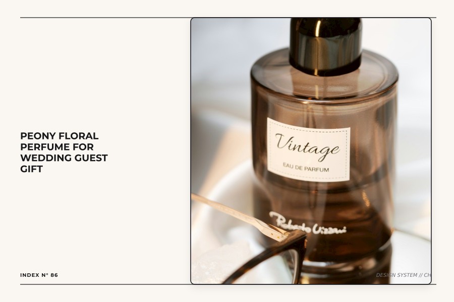 peony floral perfume for wedding guest gift
