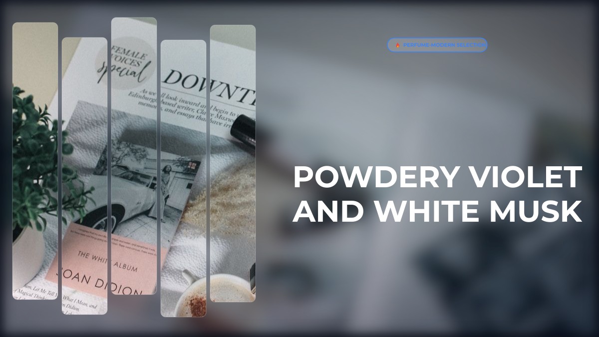 powdery violet and white musk