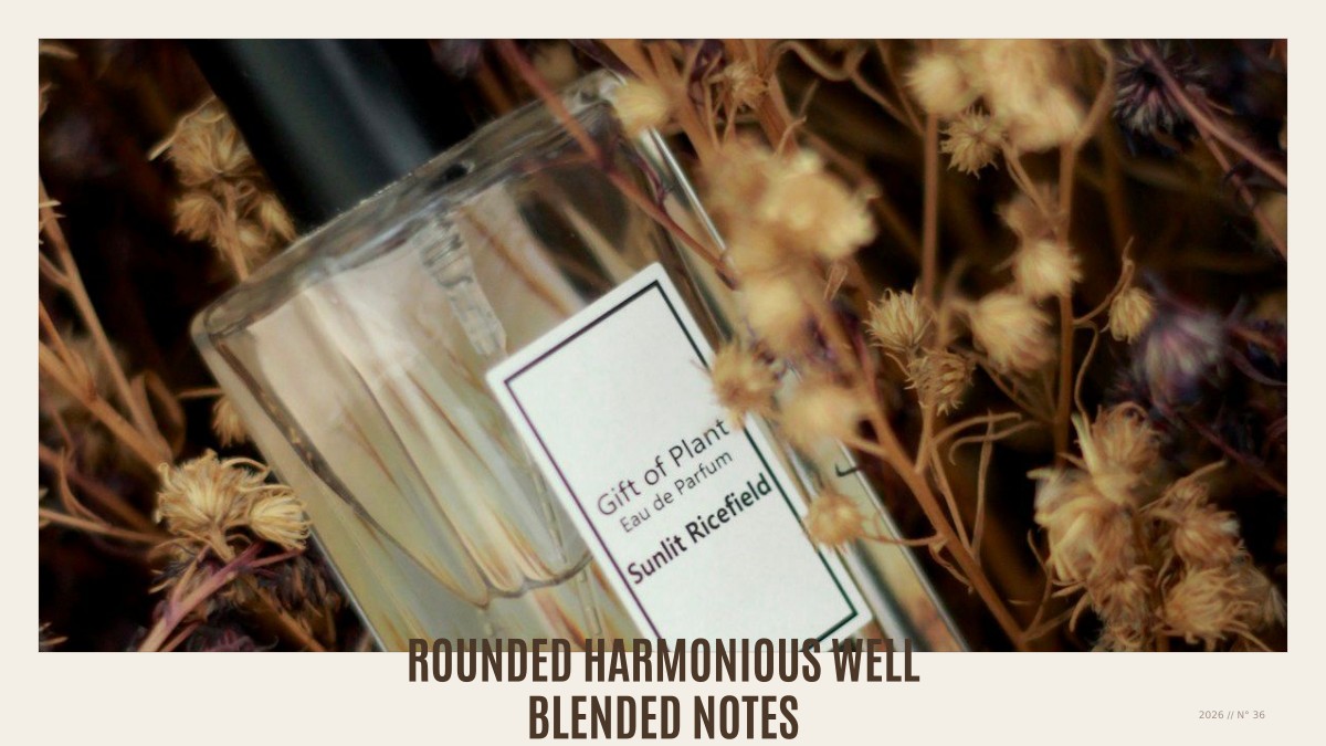 rounded harmonious well blended notes
