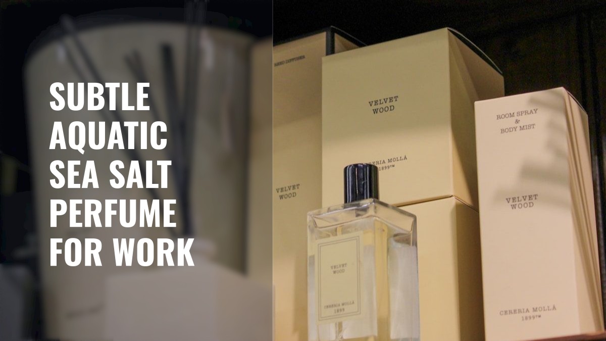subtle aquatic sea salt perfume for work