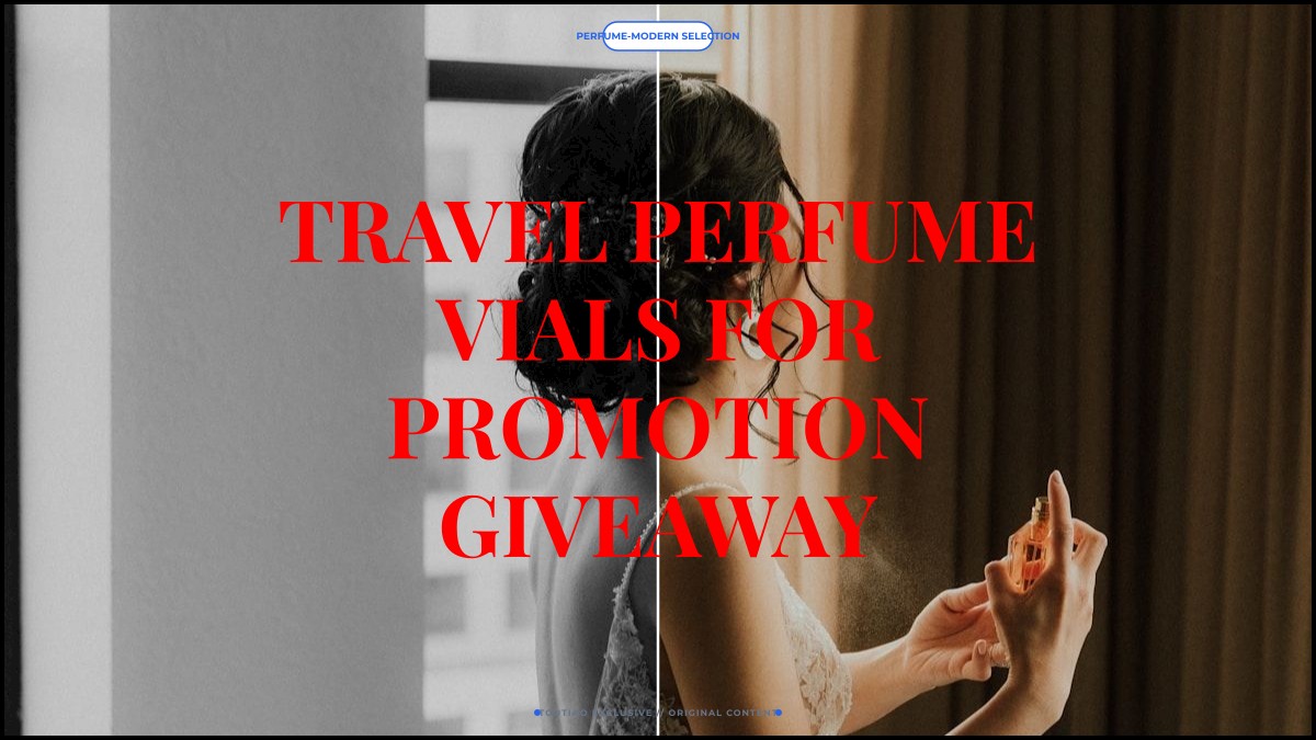 travel perfume vials for promotion giveaway